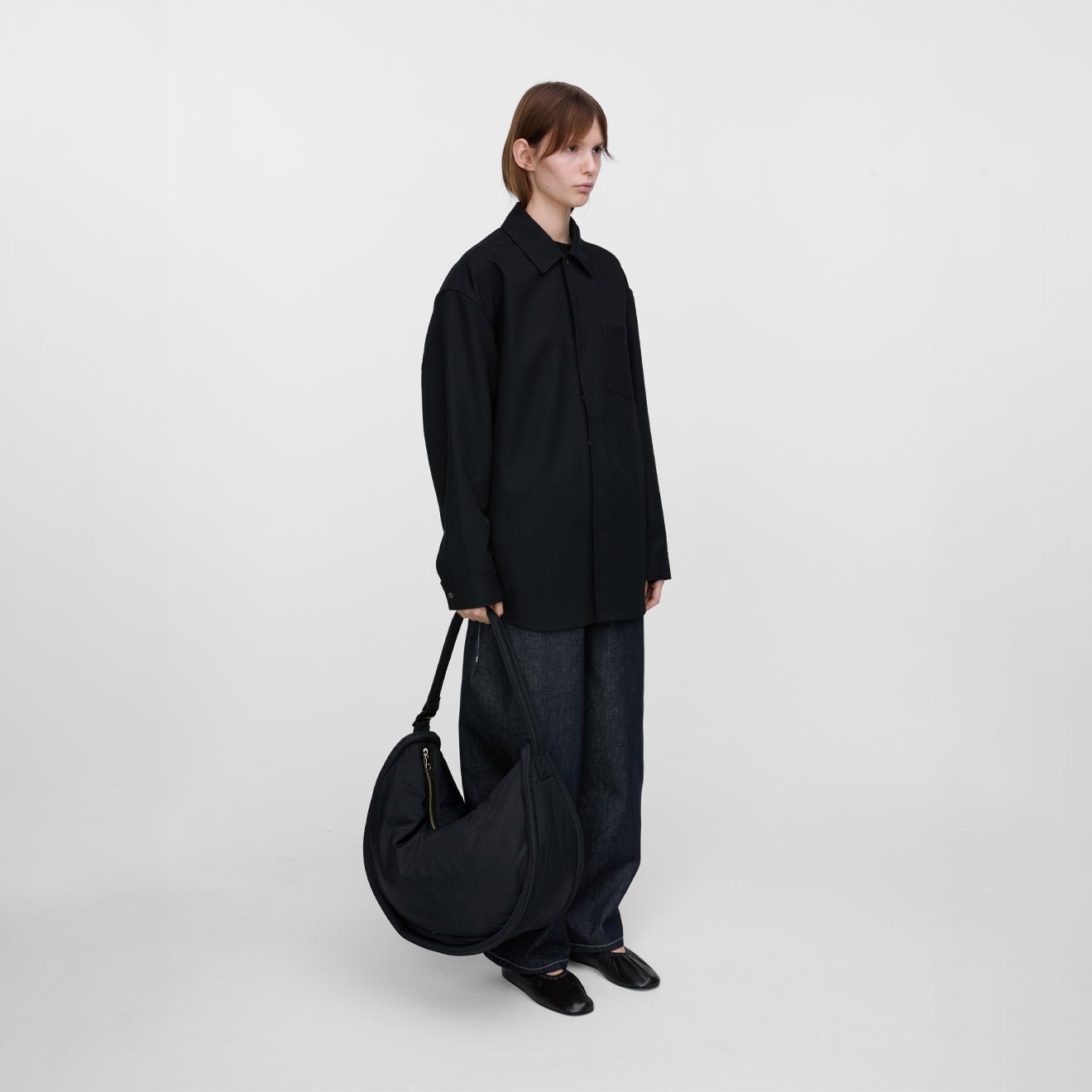 Sandqvist Curve Halfmoon Bag Black