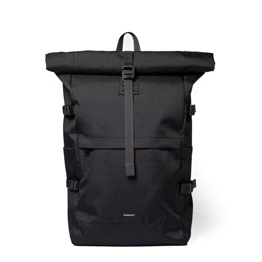 Sandqvist Icon Rolltop Backpack Large Black - pam pam