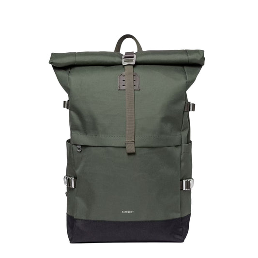 Sandqvist Icon Rolltop Backpack Large Dawn Green - pam pam
