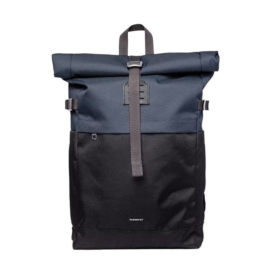 Sandqvist Icon Rolltop Backpack Medium Multi Black / Navy - pam pam