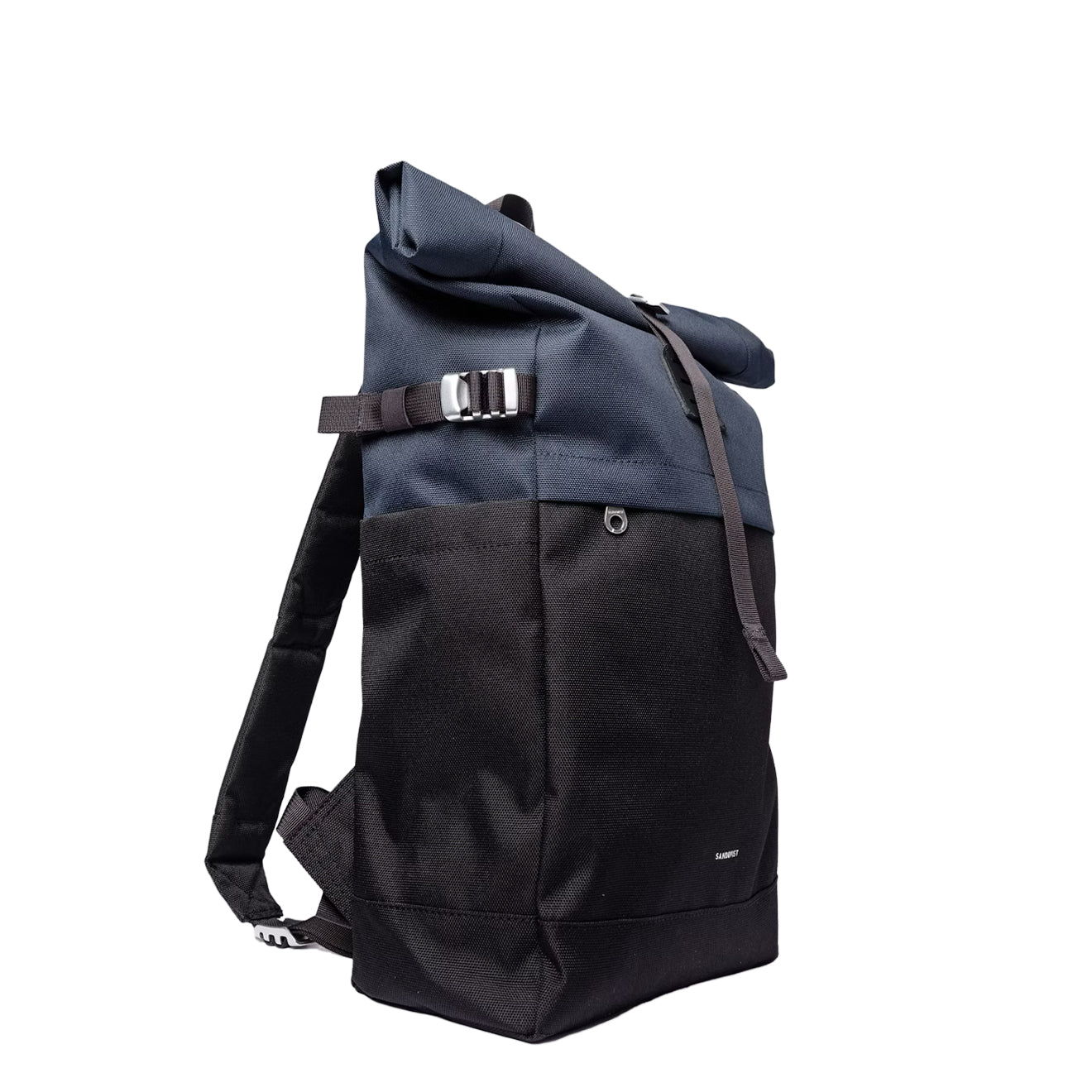 Sandqvist Icon Rolltop Backpack Medium Multi Black / Navy - pam pam 