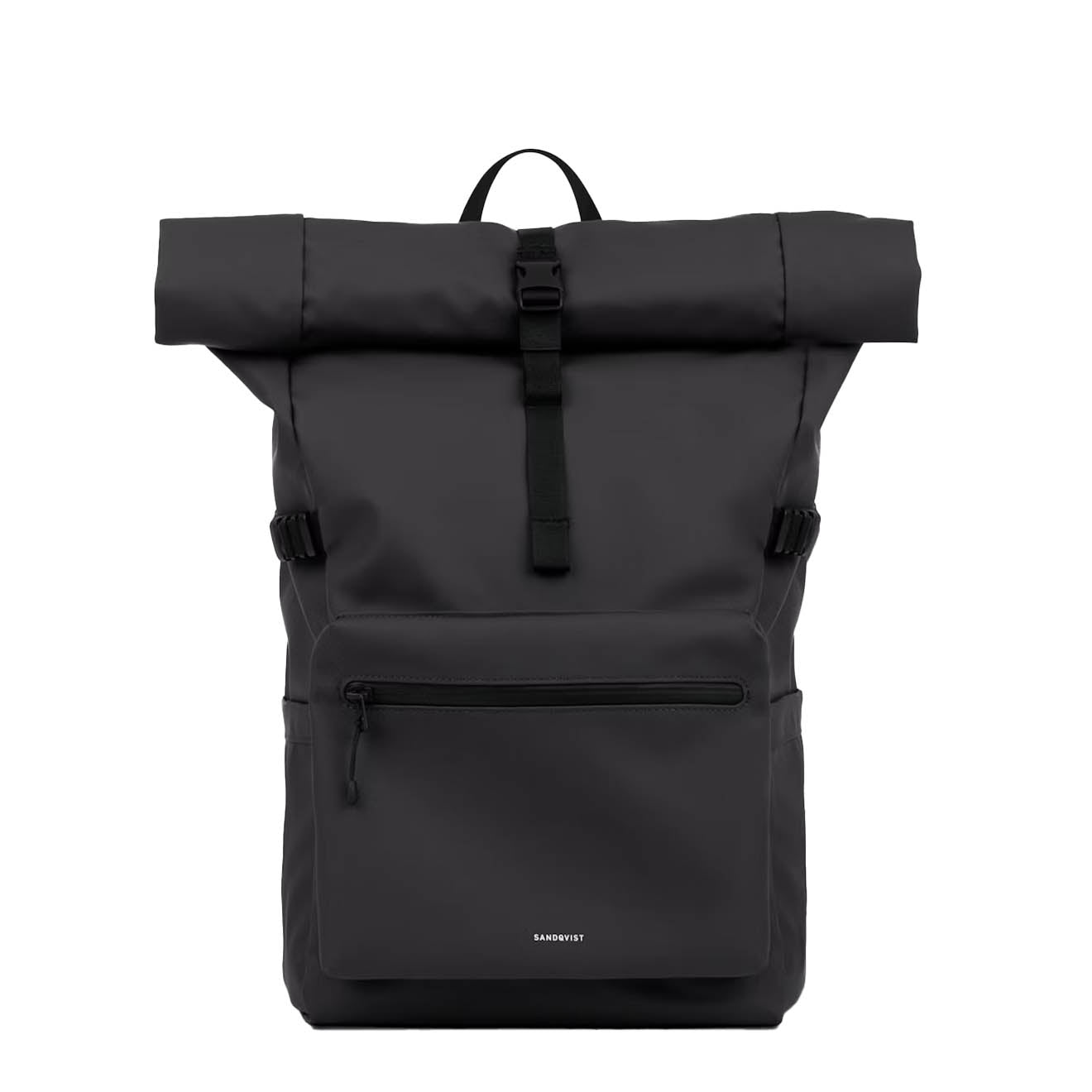 Sandqvist Stream Rolltop Backpack Large Black - pam pam 