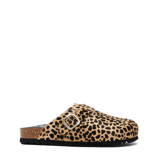 Scholl Womens Fae Cork Sandals Leopard