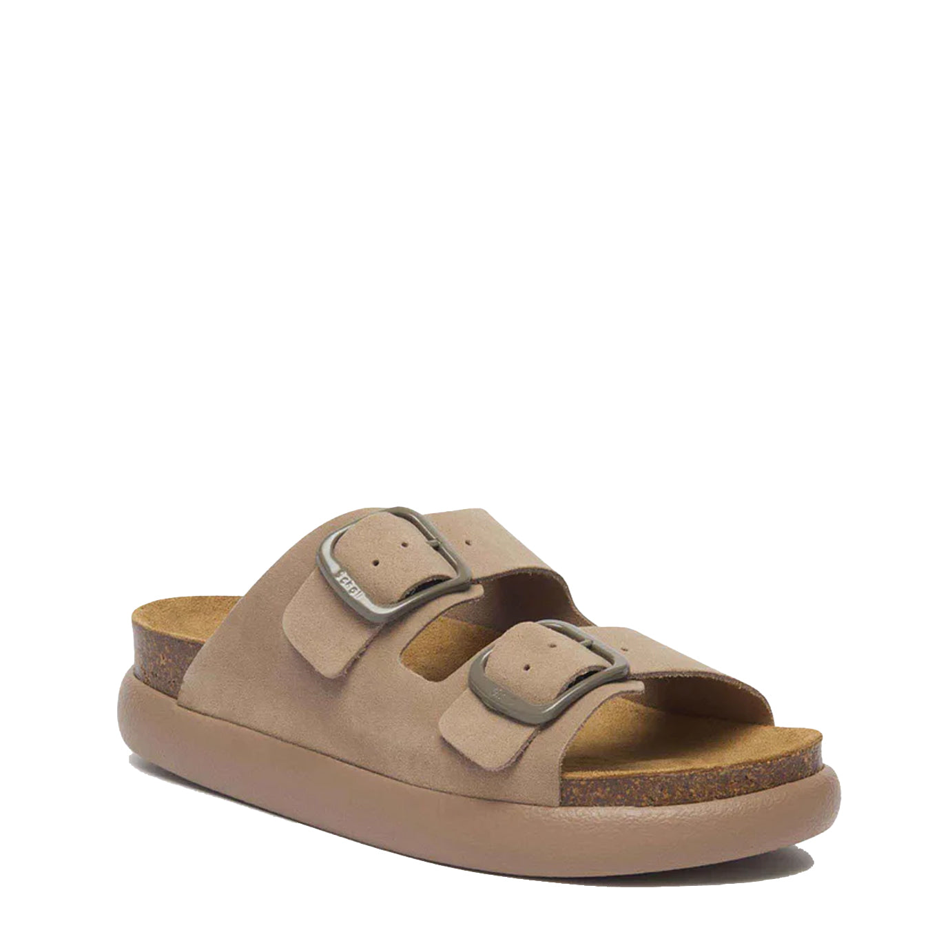 Scholl Womens Noelle Chunky Cork Sandals Dark Beige