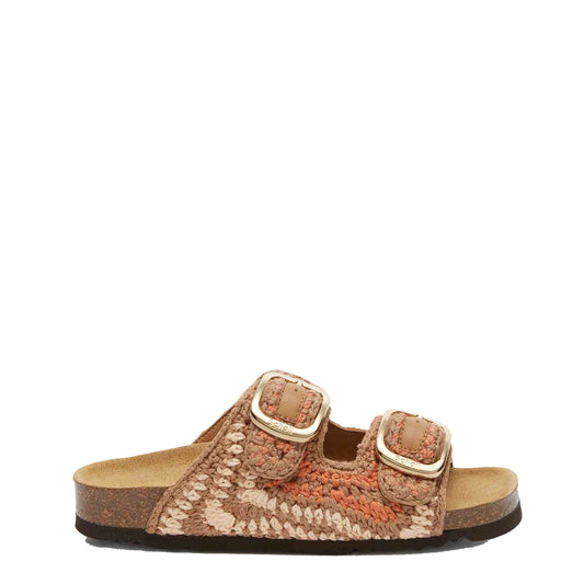 Scholl Womens Noelle Cork Sandals Nude / Light Brown / Cognac