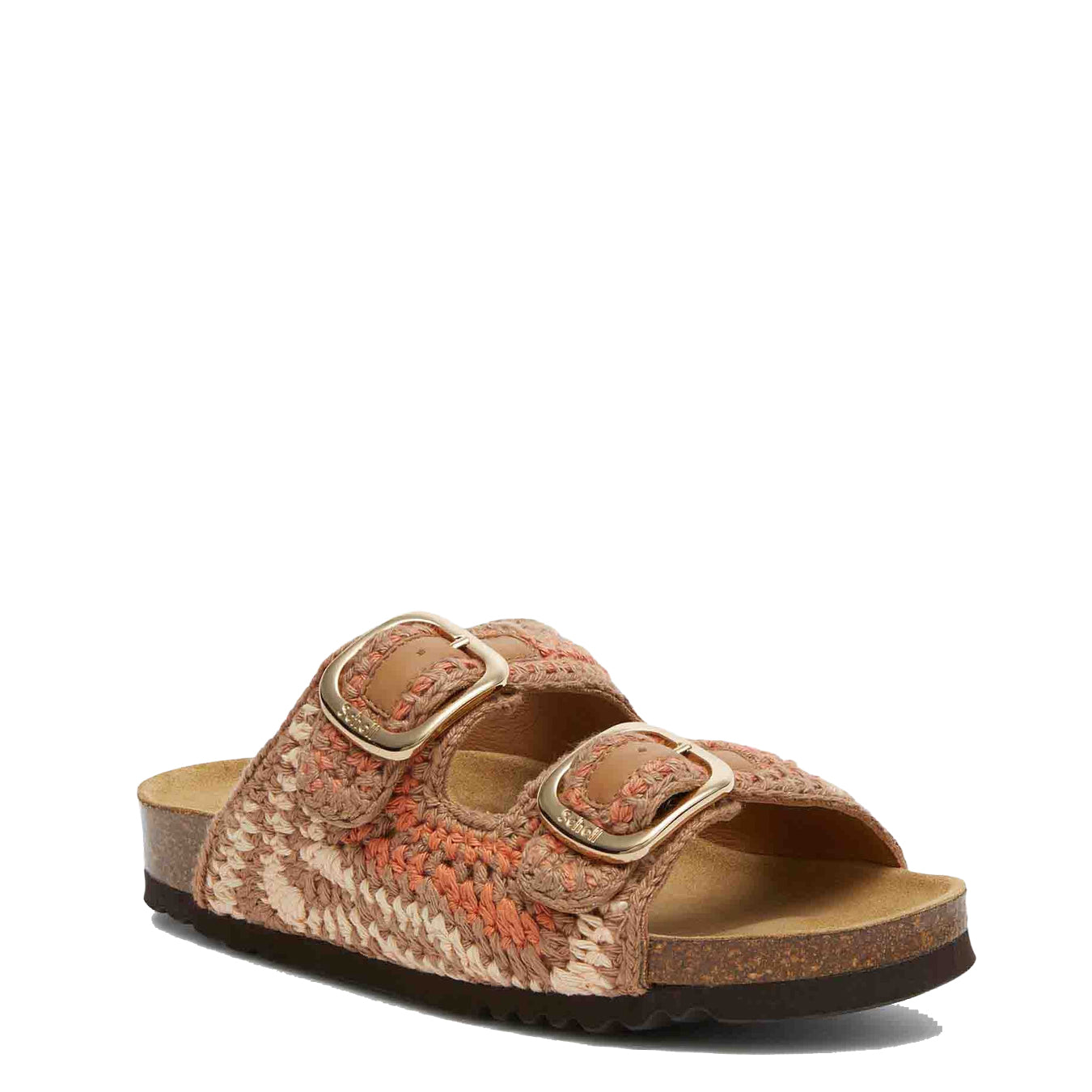 Scholl Womens Noelle Cork Sandals Nude / Light Brown / Cognac