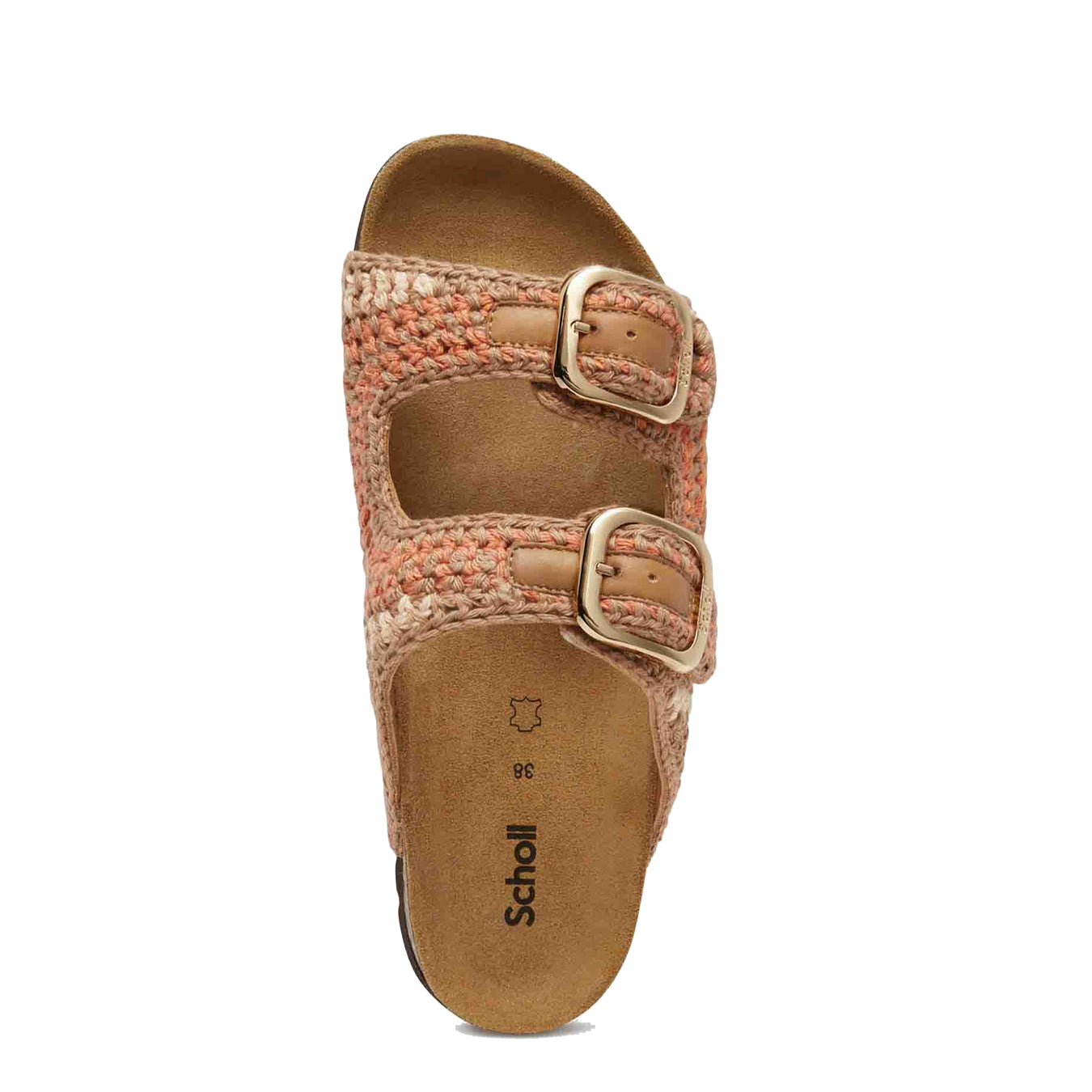 Scholl Womens Noelle Cork Sandals Nude / Light Brown / Cognac