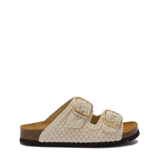 Scholl Womens Noelle Cork Sandals Off White