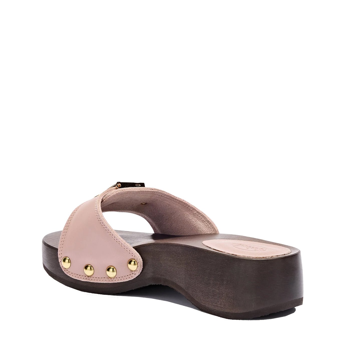 Scholl Womens Pescura Heel Wood Sandals Antique Pink