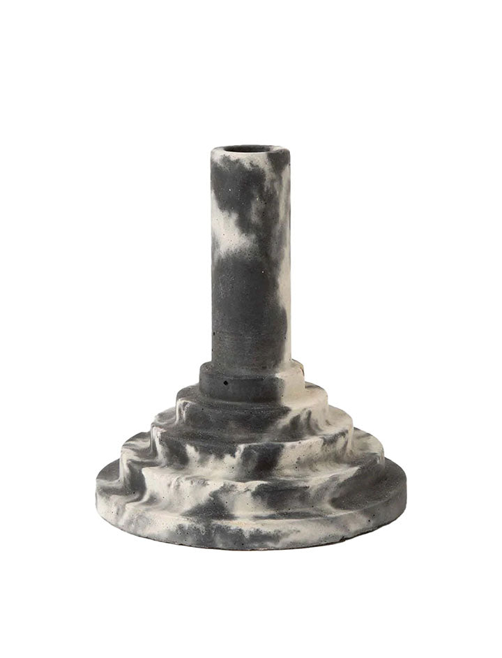 Smith And Goat Disco Stick Concrete Candle Holder Charcoal / White Smith And Goat