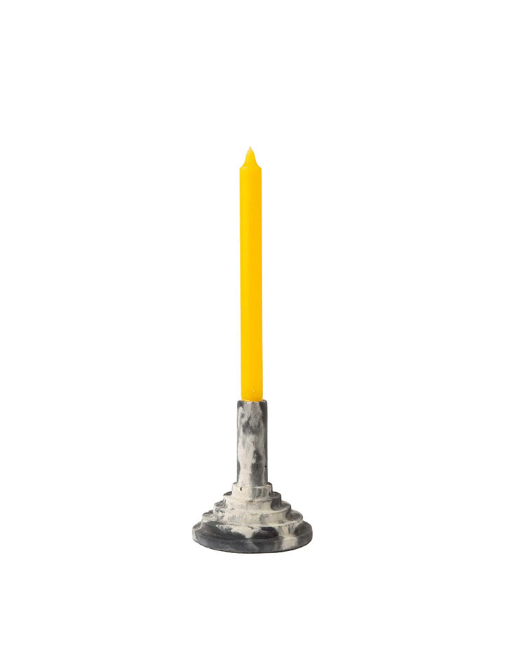 Smith And Goat Disco Stick Concrete Candle Holder Charcoal / White Smith And Goat