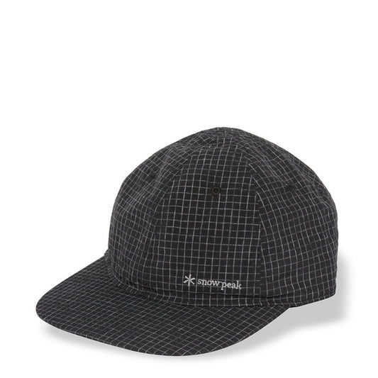 Snow Peak Kasuri Ripstop Cap Black