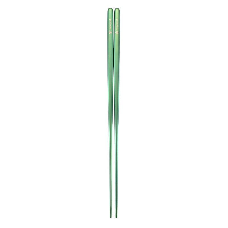 Snow Peak Titanium Chopsticks Green - pam pam 