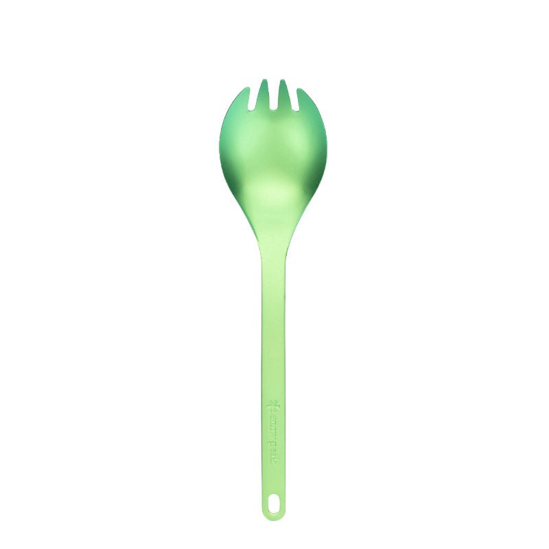 Snow Peak Titanium Spork Green - pam pam 
