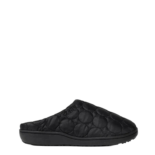 Subu Womens Circle Slipper Black