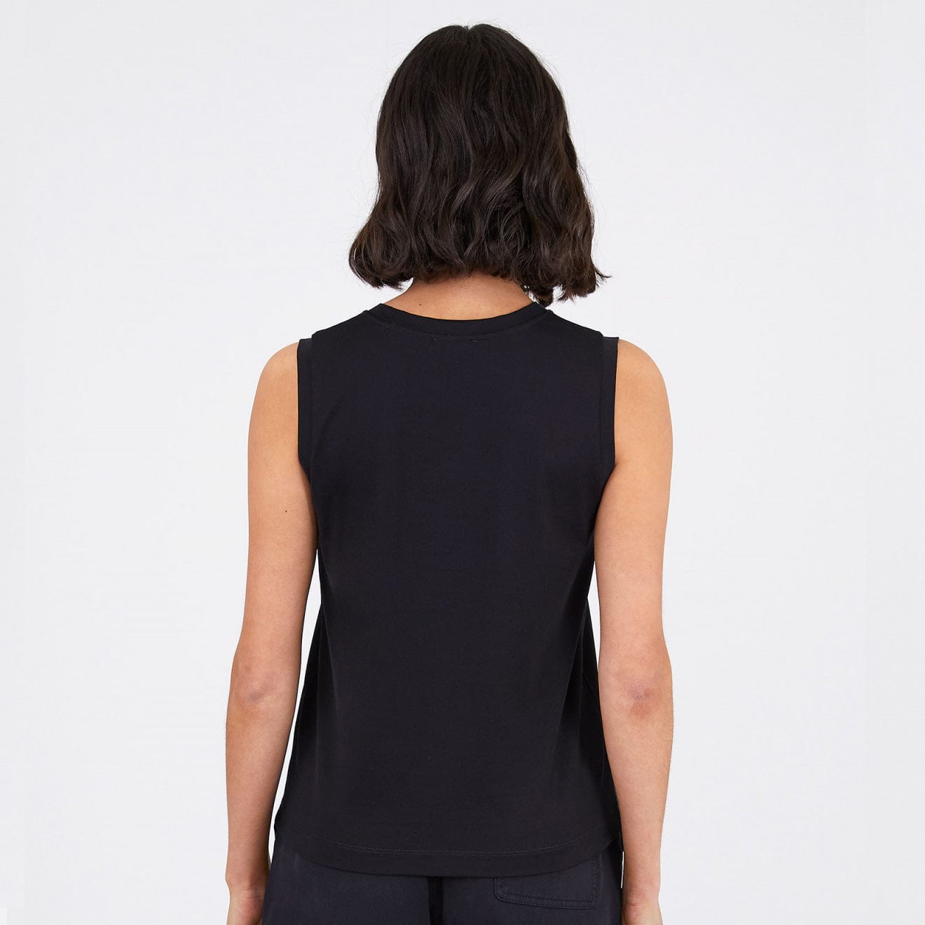 Sunspel Boy Fit Tank T-Shirt Black