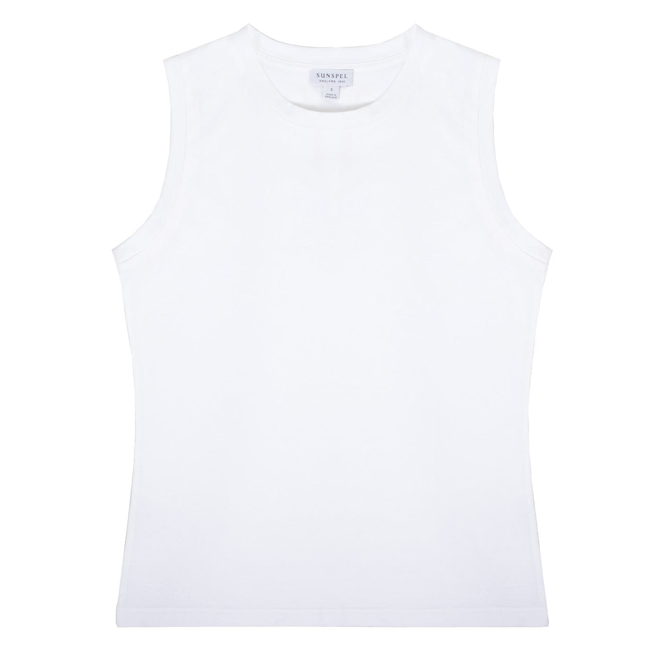 Sunspel Boy Fit Tank T-Shirt White