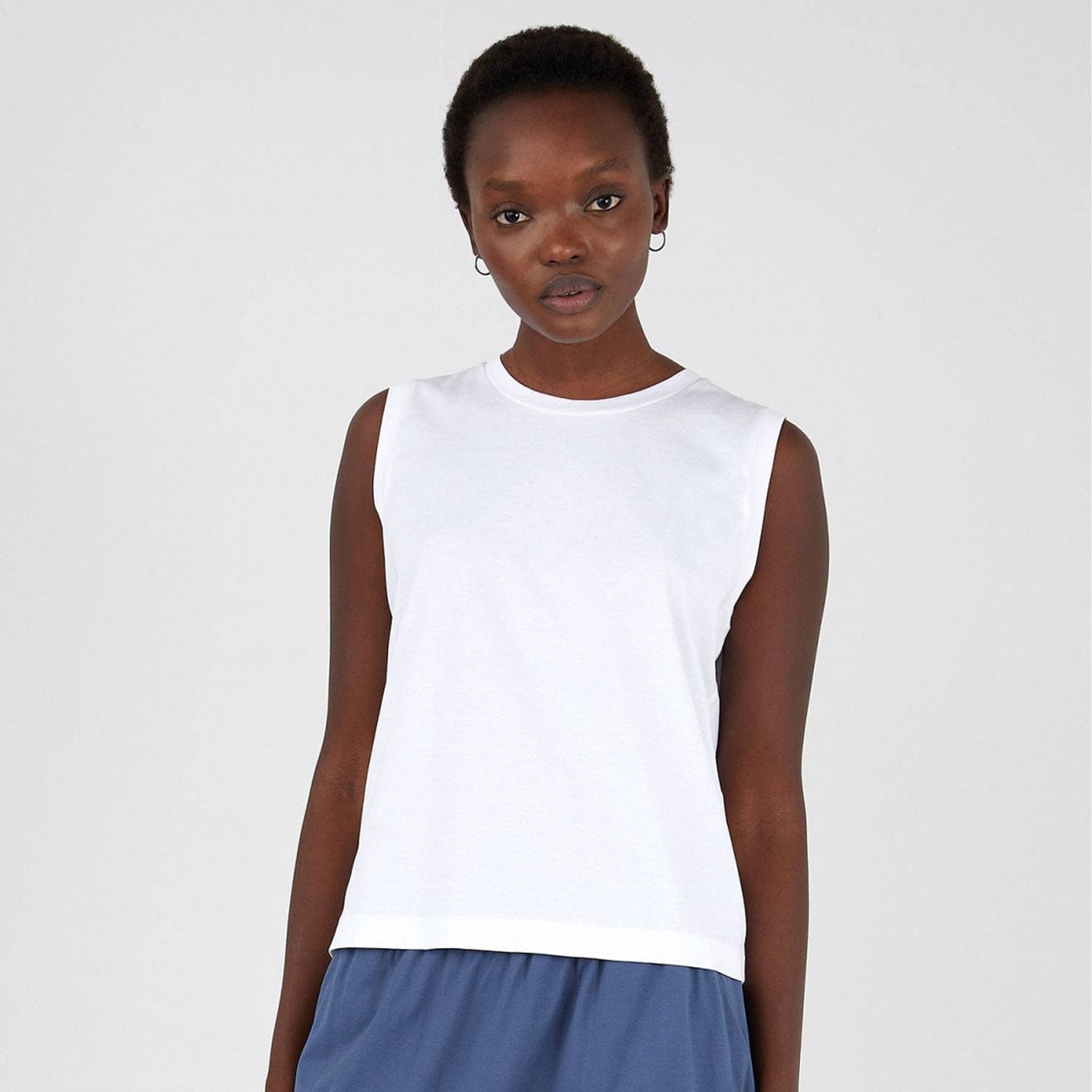 Sunspel Boy Fit Tank T-Shirt White