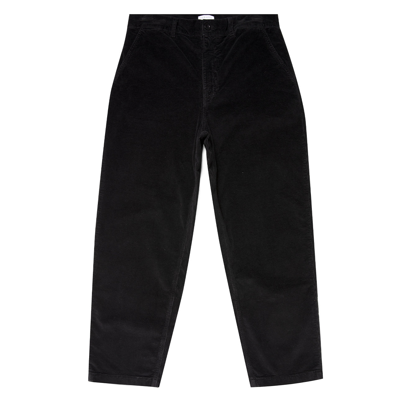 Sunspel Womens Corduroy Trousers Black