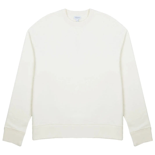 Sunspel Loopback Sweatshirt Archive White