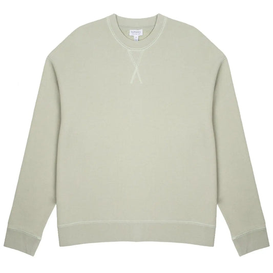 Sunspel Loopback Sweatshirt Pistachio