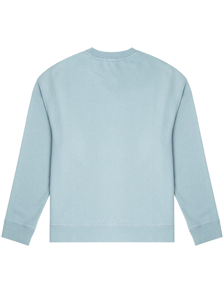 Sunspel Womens Loopback Sweatshirt Storm Blue Sunspel