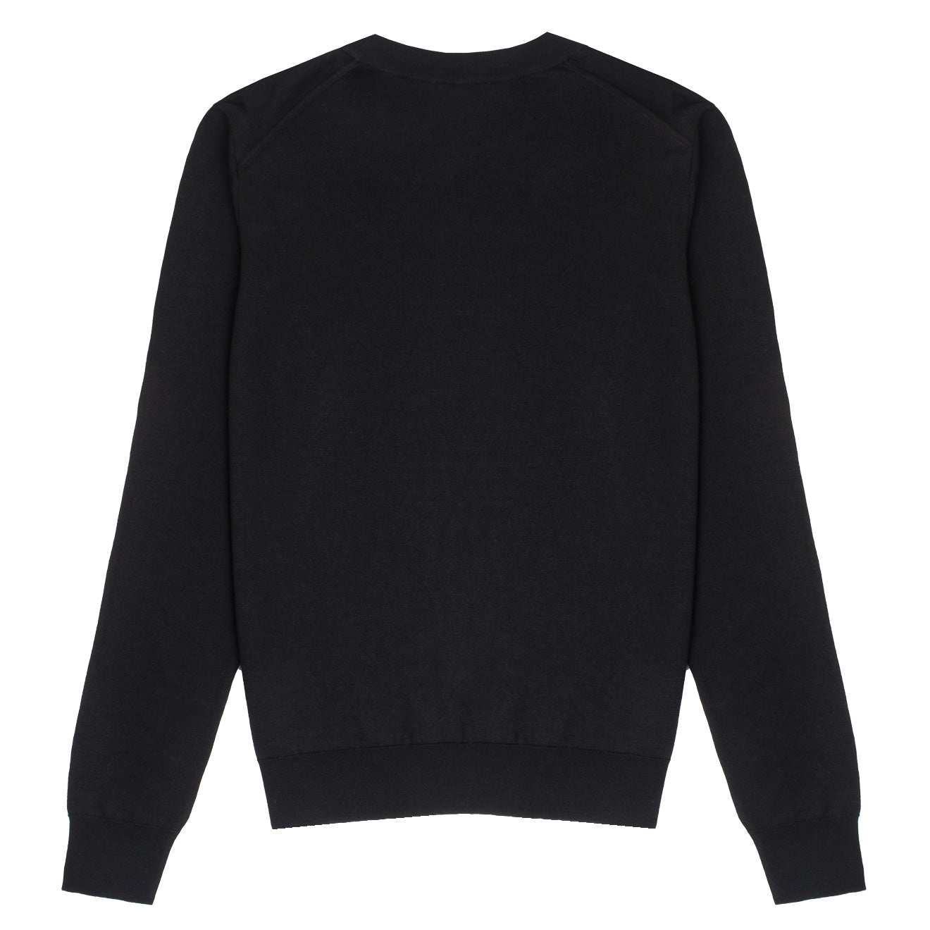 Sunspel Womens Merino Silk Crew Neck Jumper Black