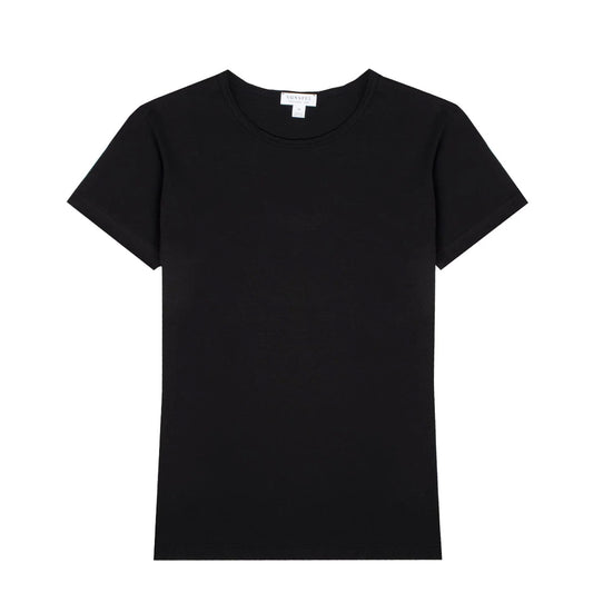 Sunspel Womens Classic T-Shirt Black