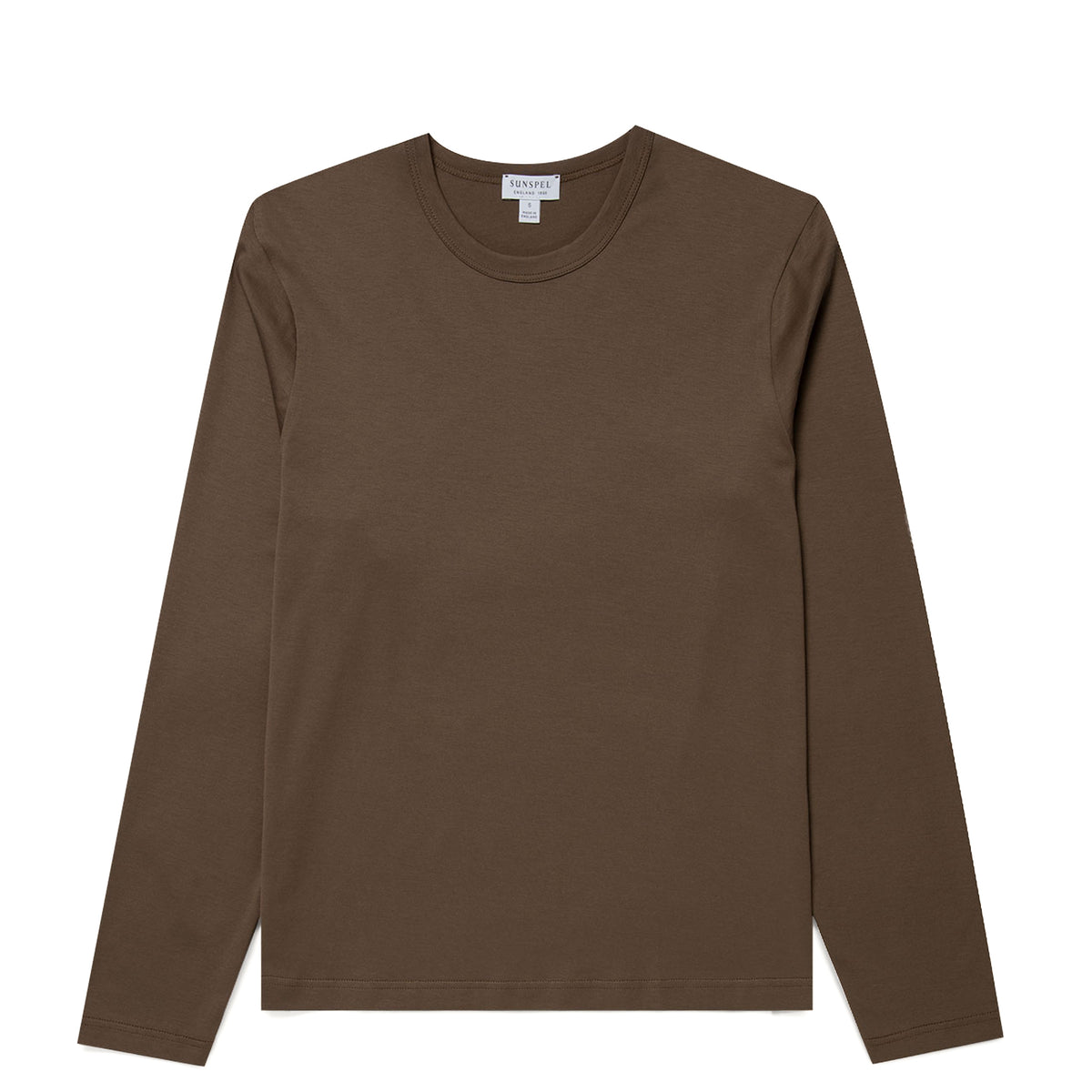 Sunspel Womens Everyday L/S T-Shirt Dark Cedar