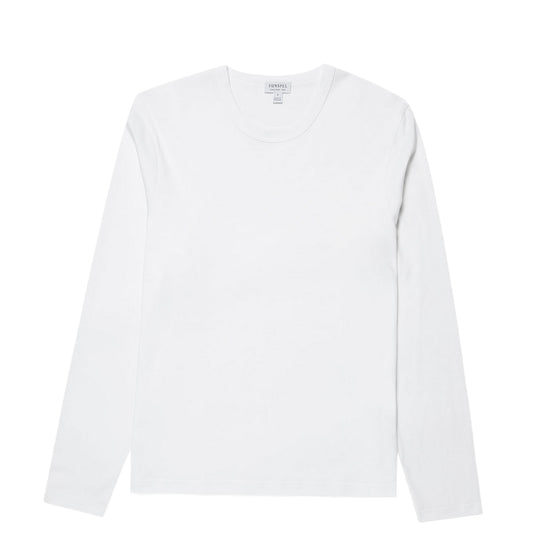 Sunspel Womens Everyday L/S T-Shirt White
