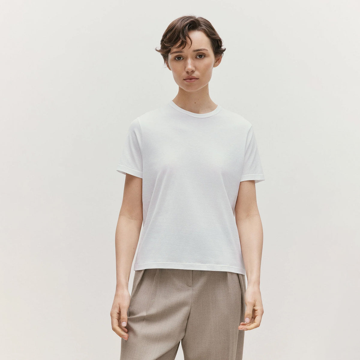 Sunspel Womens Everyday T-Shirt White