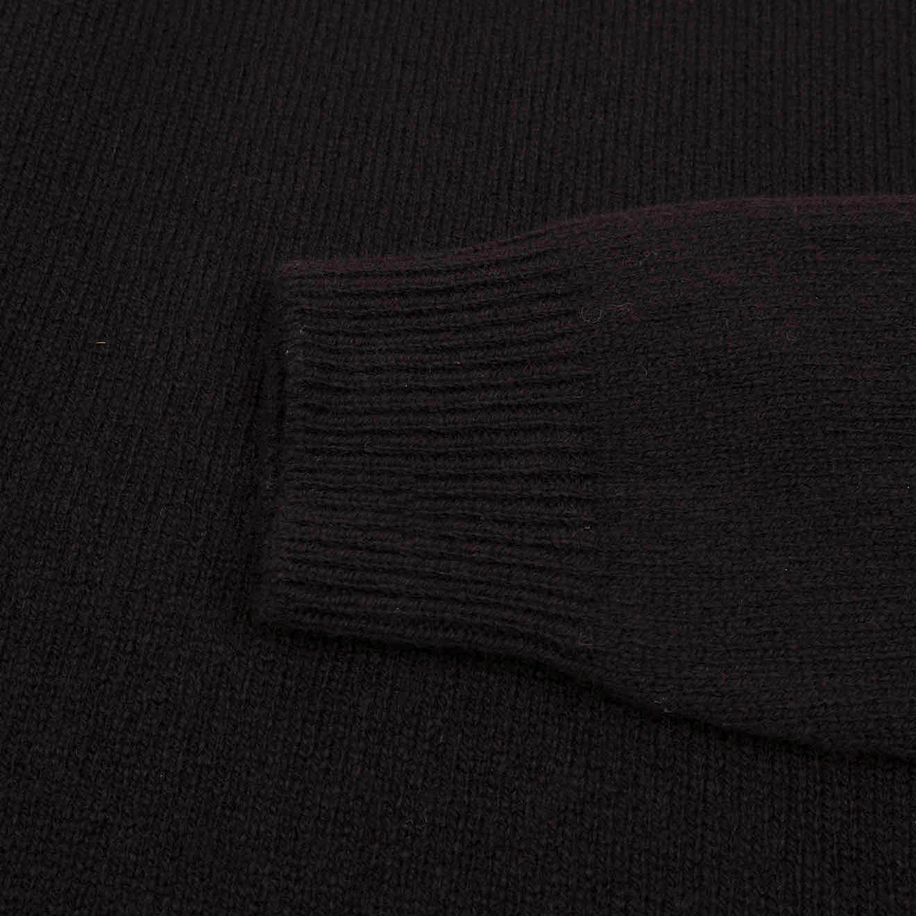 Sunspel Womens Lambswool Crew Truffle - pam pam 