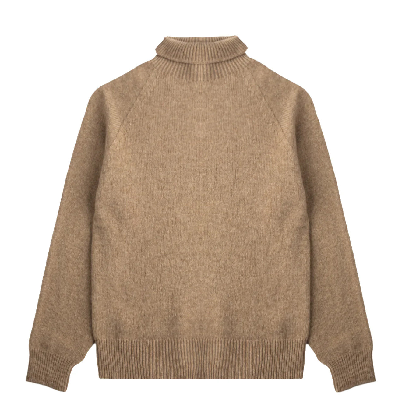 Sunspel Womens Lambswool Funnel Mink