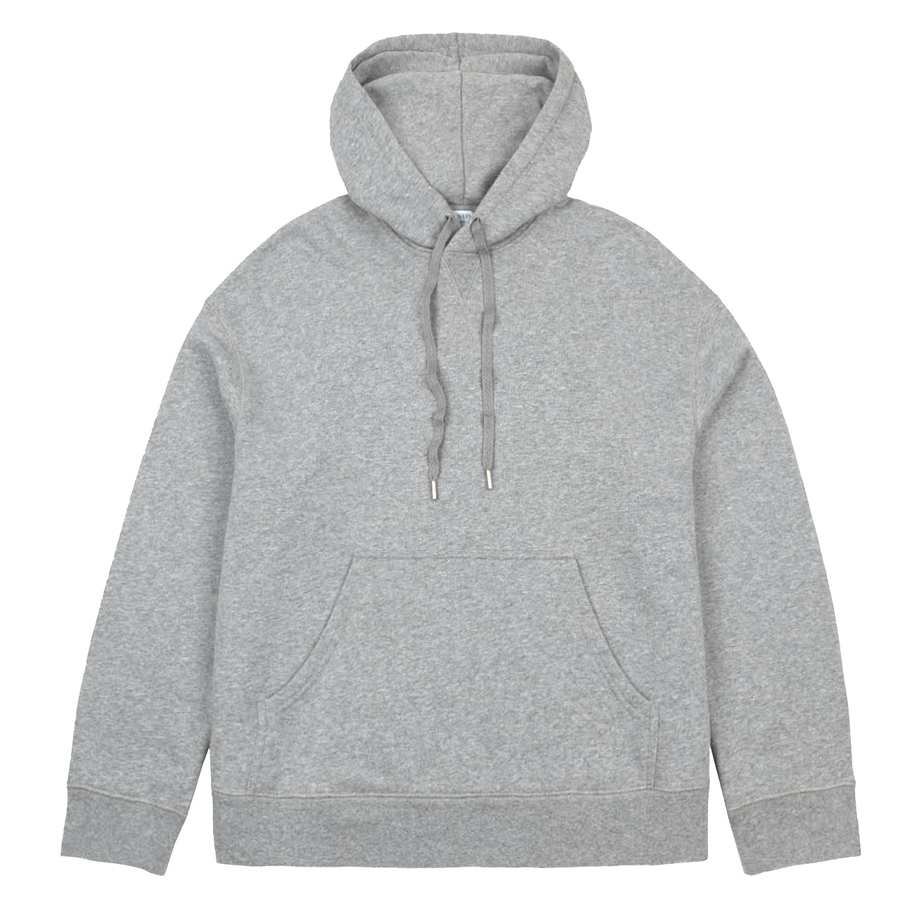 Sunspel Womens Loopback Hoody Grey Melange - pam pam 