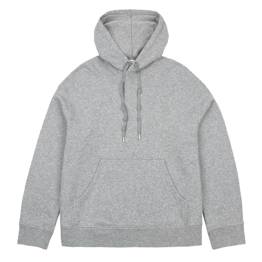 Sunspel Womens Loopback Hoody Grey Melange - pam pam