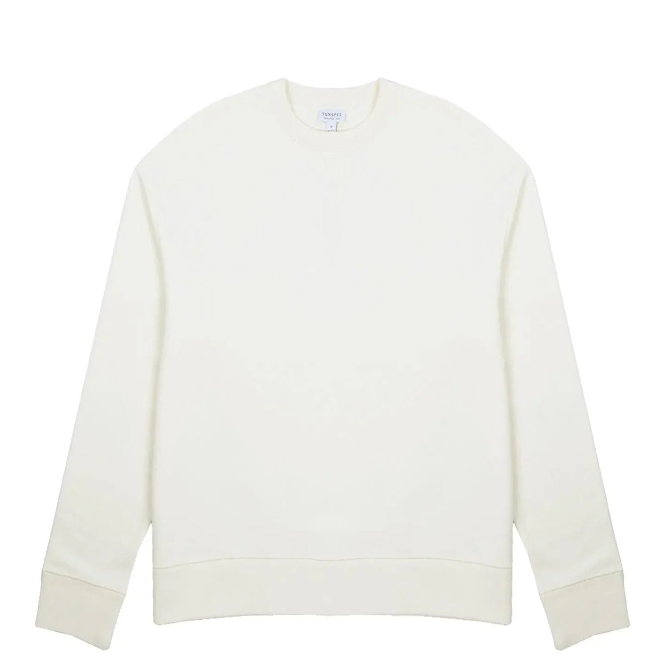 Sunspel Womens Loopback Sweatshirt Archive White