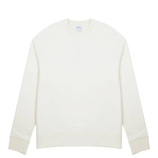 Sunspel Womens Loopback Sweatshirt Archive White