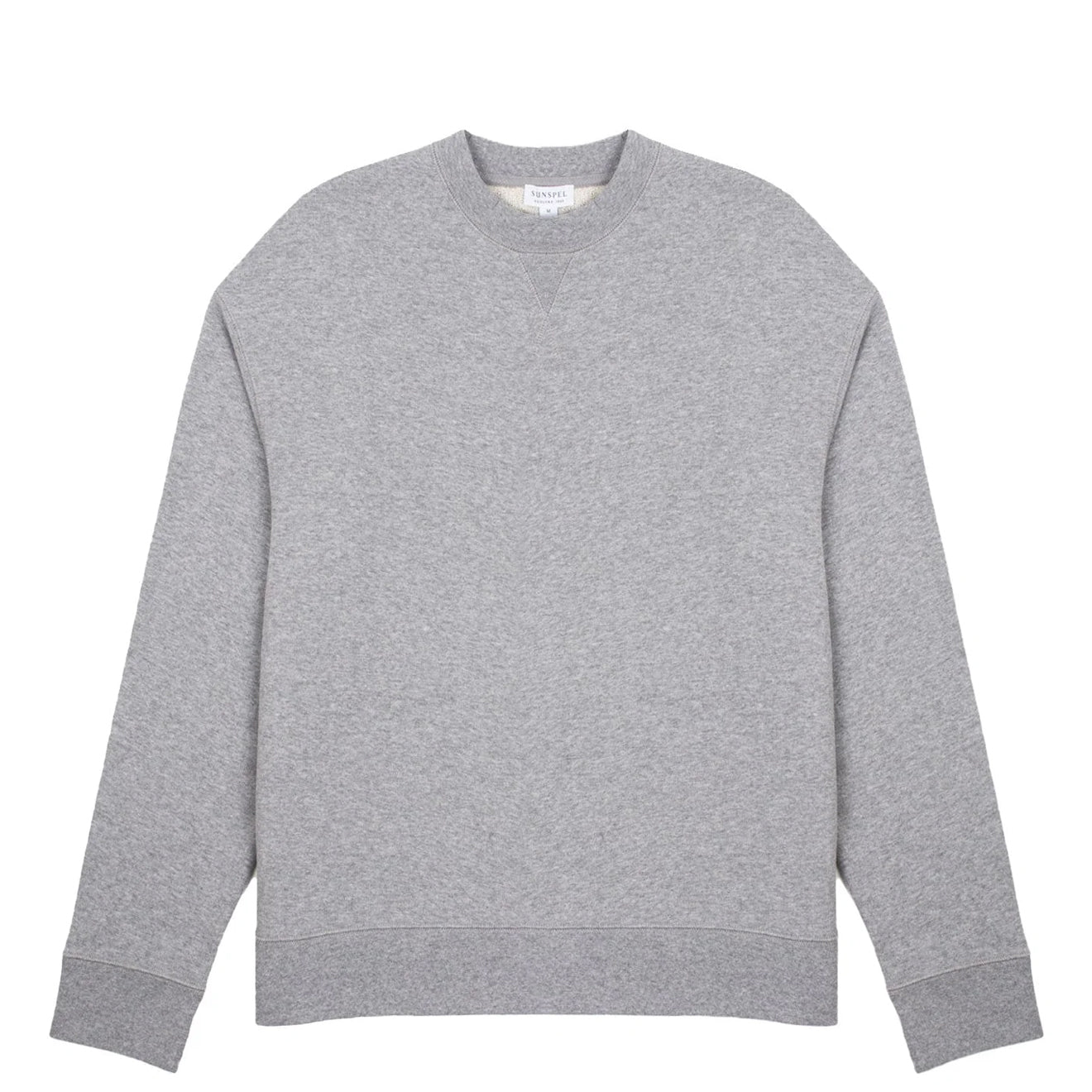 Sunspel Womens Loopback Sweatshirt Grey Melange