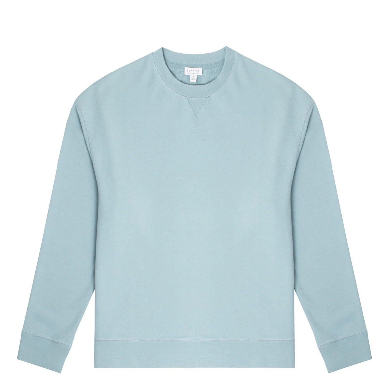 Sunspel Womens Loopback Sweatshirt Storm Blue