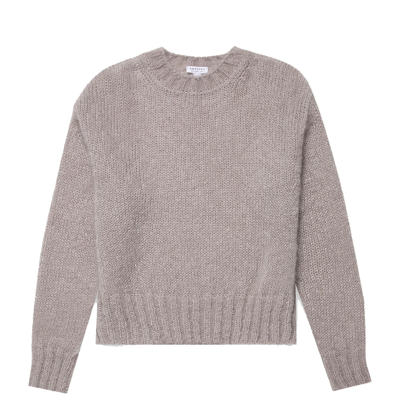Sunspel Womens Mohair Jumper Sandstone