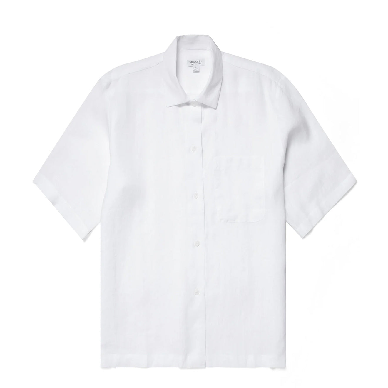 Sunspel Womens S/S Shirt White