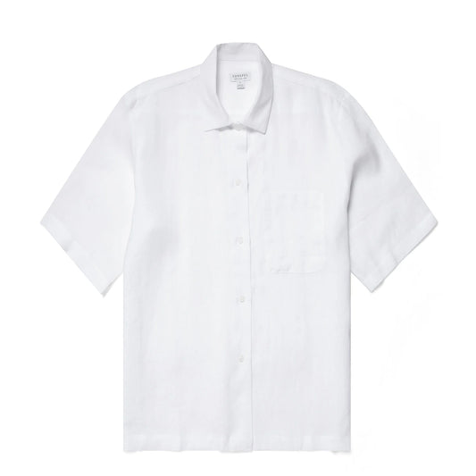 Sunspel Womens S/S Shirt White