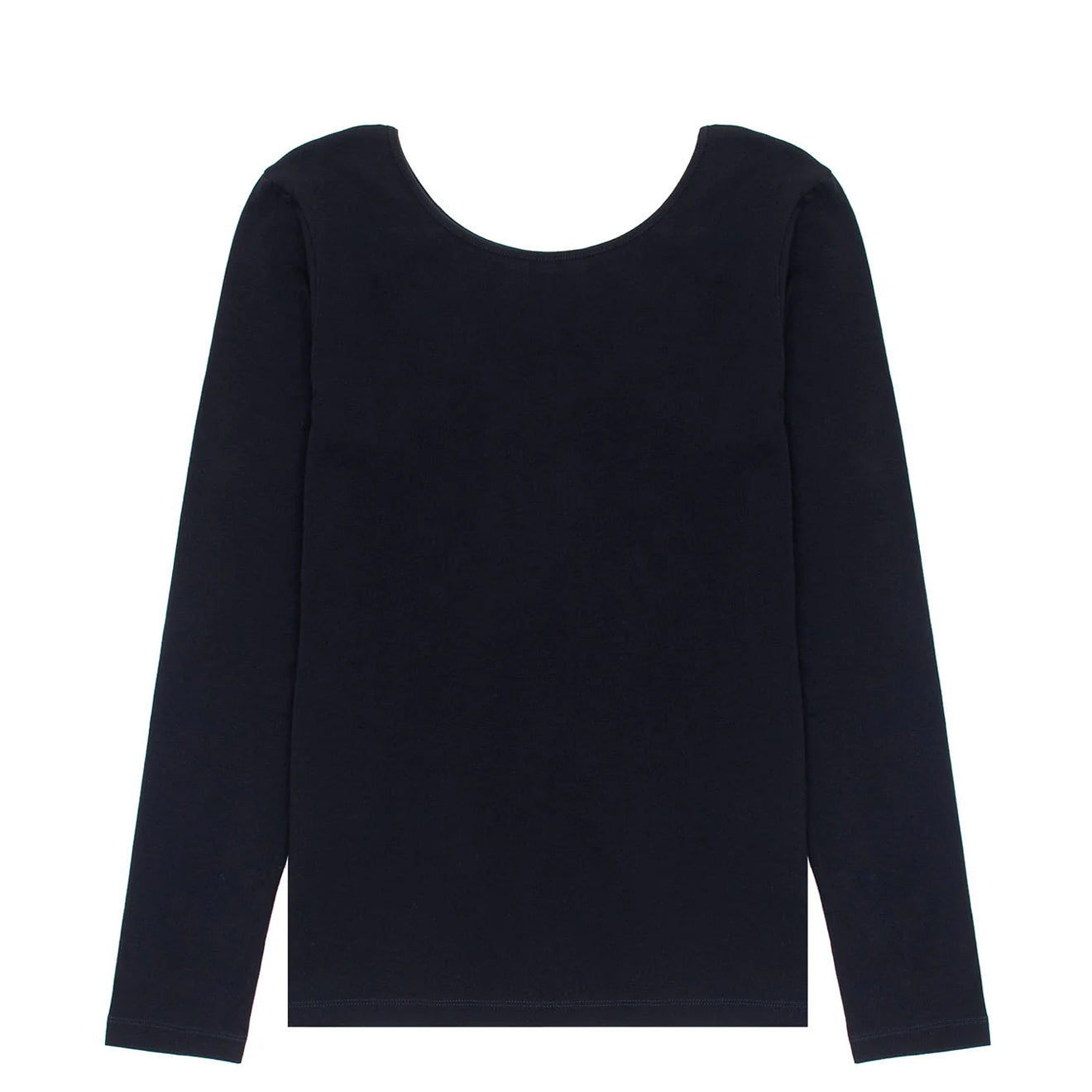 Sunspel Womens Scoop Back Top Black