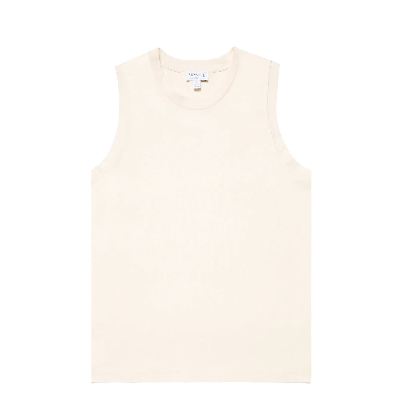 Sunspel Womens Tank T-Shirt Undyed
