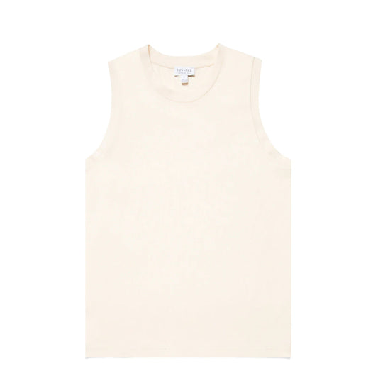 Sunspel Womens Tank T-Shirt Undyed