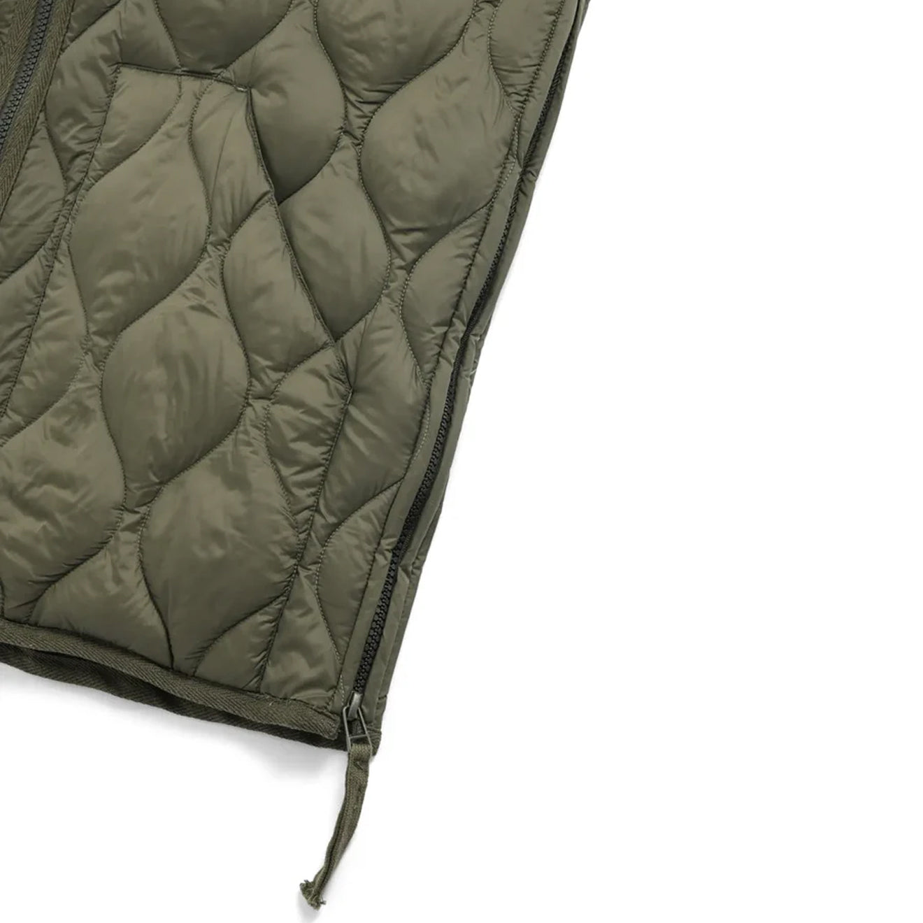 Taion Military V-Neck W-Zip Down Vest Soft Shell Olive