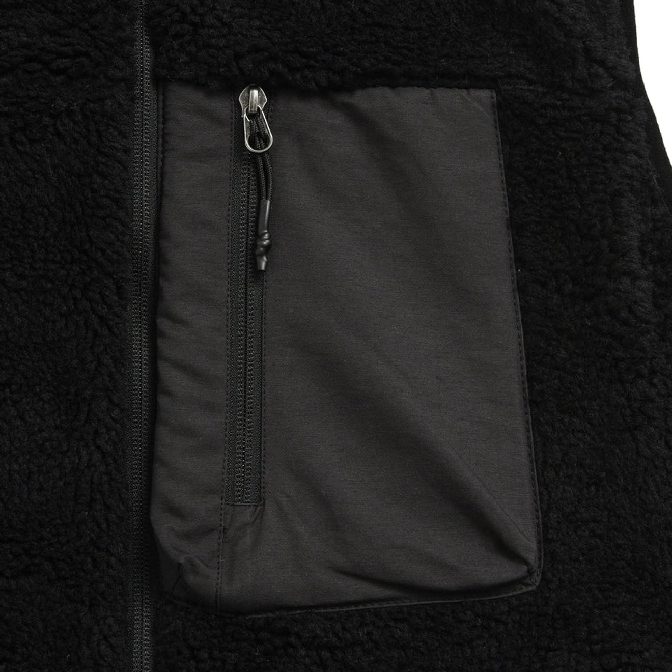 Taion Mountain W-Zip Boa Hi Neck Jacket Black / Black