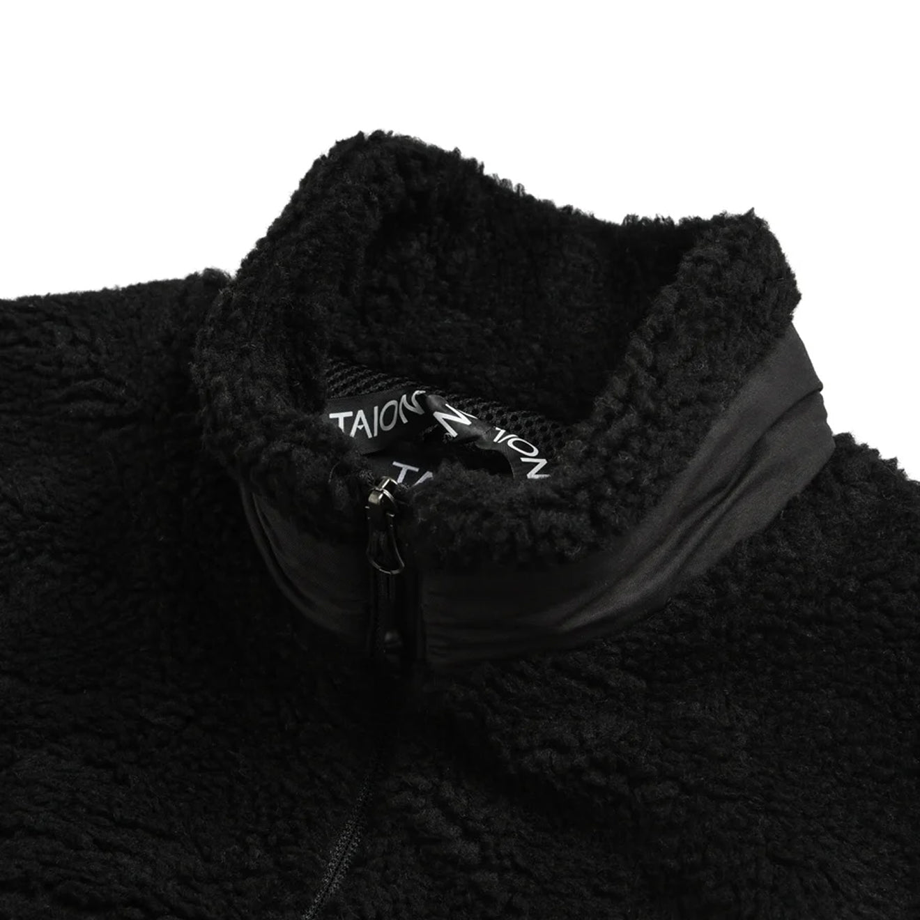 Taion Mountain W-Zip Boa Hi Neck Jacket Black / Black