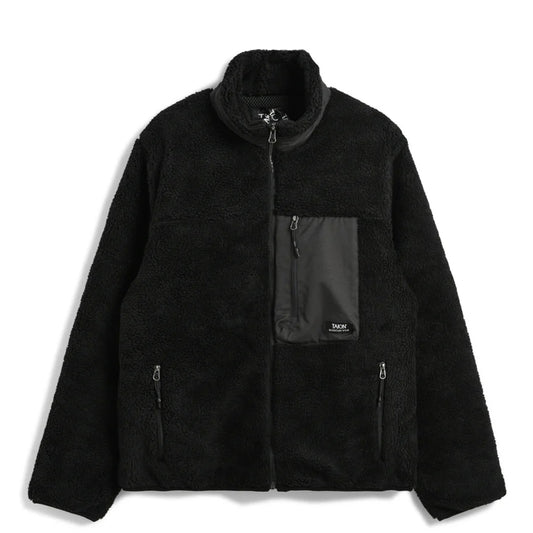 Taion Mountain W-Zip Boa Hi Neck Jacket Black / Black