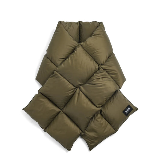 Taion Reversible Mountain Down Volume Muffler Olive